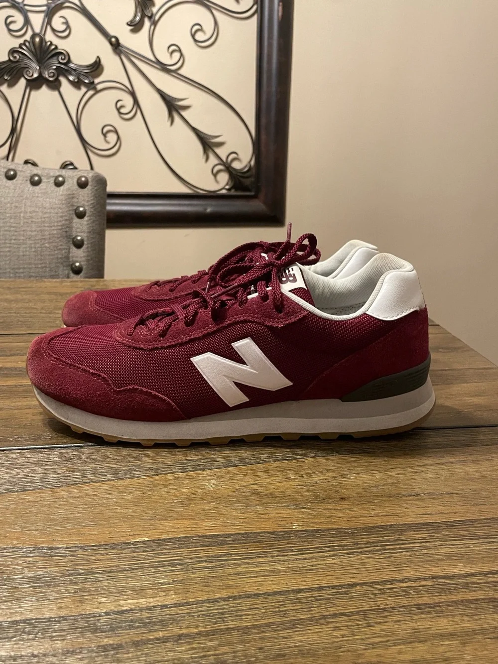 New Balance 515 v3 Men’s Size 10 Burgundy Red Sneakers ML515HG3 Gum Sole Suede